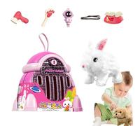 Genérico Juguete electrónico interactivo de peluche, juguete animal electrónico, animal de peluche ladrando a pie, juguete robótico con control táctil, simulación de vestir para animales realista para