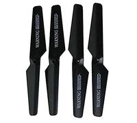 Genérico Juguete Exterior Jardín Accessories Propellers For Spare X5SC X5C 4PCS Part X5SW Aircraft Helicopter (Black, One Size)