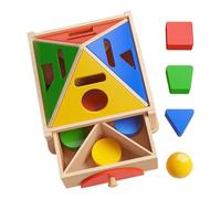 Genérico Juguete Formas - 6 Pulgadas 680g Madera, Colores Múltiples Aprendizaje | Clasificador Geometría Juego Educativo para Bebés Niños