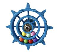 Genérico Juguete Giratorio Cuentas Coloridas PP 62g 9.6cm Molinete Rotativo para Loros - Accesorio Jaula para Picotear contra Aburrimiento para Agapornis Y Cacatúas