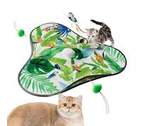 Genérico Juguete Interactivo para Gatos - Accesorio Interactivo 2 en 1 con Rodamiento y Recargable | Juguete Automático para Mascotas - para Ejercicio Interior y Exterior Estimulación Mental Rascador