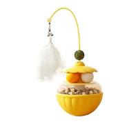 Genérico Juguete Interactivo para Gatos - Bola Tambaleante con Plumas Y Hierba Gatera | Juguete de Entretenimiento para Gatos | para Entretenimiento, Ejercicio y del Estrés Diario en el Hogar
