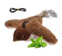 Genérico Juguete Interactivo para Gatos con Pájaro Que Gorjea,Mascota Interactiva Realista | Pájaro Eléctrico con Pío Y Alas Batientes para Gatos | para Gatitos Razas Pequeñas Medianas Grandes Juego