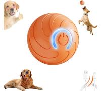 Genérico Juguete Interactivo para Gatos y Perros, Bolas de Salto Inteligente para Mascotas, Duraspin Dog Ball, Smart Jumping Balls Vibrating Dog Ball Interactive Pet Balls Shaky Toy (Orange)