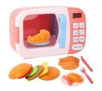 Genérico Juguete Interactivo para Microondas - Juego De Cocina Con Sonido Y Luz Realistas, Papel De 13 Piezas Para, De Simulación De Cocina Preescolar, Juguete De Juego De Rol Educativo