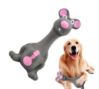 Genérico Juguete Masticable De Látex para Perros, Juguetes Molares Chirriantes para Perros, Ratones Gritones para Juegos Interactivos, Juguete con Forma De Ratón, Lavable, Flotante, para Uso E