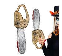 Genérico Juguete Motosierra,Sierra De Cadena Eléctrica Sangrienta Con Óxido Para Halloween | Herramienta Ligera Decorativa Para Obras Escénicas Niños Patio Decoración Juego