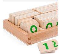 Genérico Juguete Numerado de Madera,1-9000 Tabla De Conteo Matemático - Conteo Colorido, Juguete Educativo De Tabla De Aprendizaje Interactivo Para Bebé Y Niños Pequeños