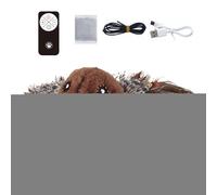 Genérico Juguete para Gatos con Forma de pájaro Que aletea, Juguete para Gatos con Forma de pájaro Que aletea - Juguete para pájaros y, Recargable, Ajustable, 3 Niveles, aleteo, Interactivo eléctr