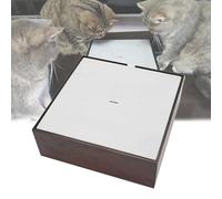 Genérico Juguete para Gatos con Gota de Agua Automática, Flujo Ajustable, Depósito de Agua 600ml, Filtro Extraíble Lavable Incorporado, para Relajación y Alivio Estrés Gato(Brown,Charging)