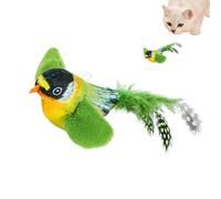 Generico Juguete para gatos con volante - Poliéster, 5,12 x 1,77 x 2,36 pulgadas Simulación De Peluche Para Masticar | Enriquecimiento Interactivo Para Gatos, Pájaro que Gorrita Y Golpe Le Para Gat