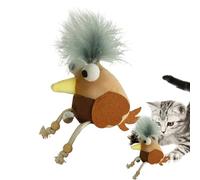 Genérico Juguete para Gatos de Pájaro Que Canta | Juguetes con Chirrido De Pájaro Y Hierba Gatera para Gatos | Juguete para Morder para Interior Perro Pequeño Gatito Juego Ejercicio Masticar