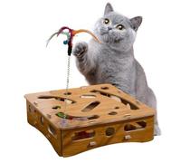 Genérico Juguete para Gatos - Laberinto Interactivo con Y Bola,Bola Estimulante para Desarrollo Cognitivo Y Juego De Caza En Interior O Exterior