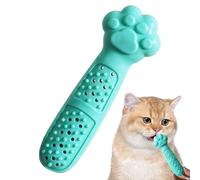 Genérico Juguete para Masticar Gatos, Juguetes para Limpiar Dientes de Gatos | Juguete Interactivo para Masticar con Cepillo de Dientes de Goma para - Resistente a mordeduras, Cuidado bucal para, s
