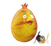 Genérico Juguete para Perro Huevo de Pascua, Juguetes para Perro Huevo Chirriante | Juguete interactivo de Goma para | Forma colorida Interactiva de Pollo de Juguete de Huevo de Para Todas Las Razas
