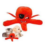 Genérico Juguete para Perros con Chirriador - Dispensador De Comida - Juguete De Peluche Masticable,para al Aire Libre Jardín Trasero Juego de Lanzar Entrenamiento Tiempo a Parque Camping