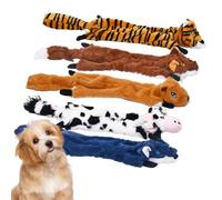 Genérico Juguete para Perros De Peluche | 5 Piezas Juguetes con Chirriador para Mascotas - Muñecos De Animales Simulados Que Suenan Al Morder para Gatos Mayores Juego Al Aire Libre Y De Estrés En