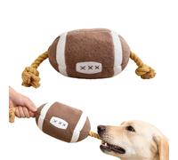 Genérico Juguete para Perros De Peluche | Peluche Suave Interactivo - Diseño De Pelota Deportiva Juguete Interactivo con Cuerda De Algodón - para Masticar, Dentición y Juego