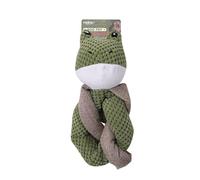Genérico Juguete para Perros - Juguete Chomp Champ y Peluches de Lino con temática de Safari, duraderos y Resistentes a Las mordeduras, Ideales para Perros medianos y Grandes (Frog)
