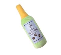 Generico Juguete Perro Botella | Juguete en Forma de Botella de Vino,Juguetes de Peluche para Perros | Para Cachorros Estimulación Mental Actividad Física Enriquecimiento Jaula