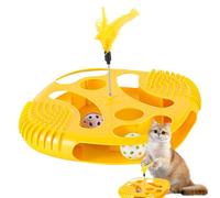 Genérico Juguete Pista Bola para Gatos - Circuito para Gatos con Bolas y Plumas,Juego de Enriquecimiento para Gatitos,para Ejercicio del Aburrimiento En Casa Entrenamiento Entretenimiento Y