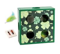 Genérico Juguete Puzzle para Gatos,Juego Interactivo Automático Giratorio - Caja De Juguetes para Gatos con Agujeros,para Interior Juego Autónomo Aburrimiento Exterior Salón Parque