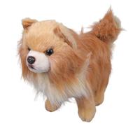 Genérico Juguete Realista para Perros, simulación de Pomerania, muñeco de Juguete, Animales de Peluche para exhibir y abrazar, Accesorio Seguro de Apoyo a Las emociones, Regalo de cumpleaños