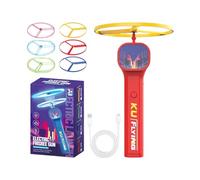 Genérico Juguete Recuperación Gato - Lanzador Platillo Recargable | Caza Interactiva con 6 Discos Voladores | Entrenamiento Profesional Estimulación Mental Interior Exterior Mascotas Diversión