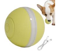 Genérico Juguete Rodante para Gatos - Juguete Inteligente Saltarín Recargable,Bola con Evasión De Obstáculos para Perros con Luz LED - para Ejercicio Interior, Entretenimiento Y