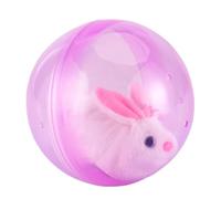 Genérico Juguete rodante para Gatos - Pelota interactiva | Pelota giratoria eléctrica de hámster, Juguete Educativo Giratorio automático con Sensor de obstáculos para Gatos Perros niños, 12.5cm