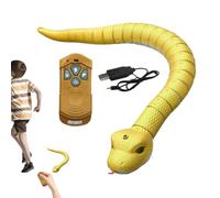 Genérico Juguete Serpiente RC - Eléctrico Realista, Relleno de Robot Creativo, Simulación de Movimiento Divertido, Accesorio de Broma de Pez de Abril | Juguete de Relleno de Serpiente a control remoto