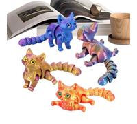 Genérico Juguetes Anti-Estrés de Animales Impresos en 3D,Figuras de Animales Impresas en 3D | Figurina Posable para Escritorio Decoración para Mesilla Dormitorio Salón Y Estantería