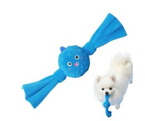 Genérico juguetes chillones para perros - de dentición interactiva, masticar para perros robustos de 4,5 x 19 cm para el enriquecimiento, figura de peluche resiliente con disparador de sonido