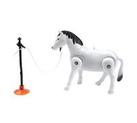 Genérico Juguetes de Caballo para Niños Animales De Tiro Figuras con Molino