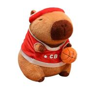 Genérico Juguetes de Capibara,23 Cm Suave Y Lindo con Uniforme de Baloncesto Decoración para el Hogar - Peluche de Capibara | para Niños Niñas Habitación Infantil Casa Escuela Oficina Sofá