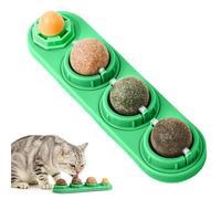 Genérico Juguetes de Catnip 4 Bolas de Juego de Hierba gatera de Pared