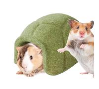 Genérico Juguetes de Dentición Hamster | Casa Carapace de tortuga - Escondite natural para Chinchilla, para masticar y jugar, Chinchillas, jerbos, pequeños animales en jaula, para luchar contra el