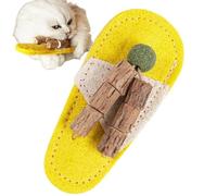 Genérico Juguetes de Hierba Gatera Natural para Desgaste | Juguete Limpiador Felino Forma Zapatilla Para Juego Interactivo Diario Interior Mascotas Gatito Cachorro