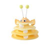 Genérico Juguetes De Interior para Gatos,Torre Giratoria con Bolas - Juguetes para Gatos De Juego Autónomo E Interior,para Estimulación Mental Ejercicio y Juego de en Casa