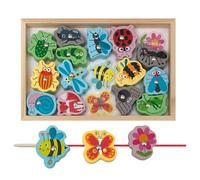 Genérico Juguetes de Madera para Juegos de - Juegos de magnéticos 2 en 1 Seguros e inofensivos - Juego de para niños pequeños, Juguetes de magnéticos, Regalo para niños