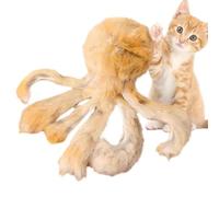 Genérico Juguetes de masticación para Gatos,Pulpo De Peluche - Juguetes de estimulación para Gatos,para del Aburrimiento Enriquecimiento y Caza Interior