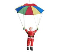 Genérico Juguetes de Papá Noel con paracaídas de Tela - Decoraciones navideñas navideñas de 40 cm | Figuras de Tela Multiusos para el hogar, Fiestas, Bodas, día de San Valentín, niños y Adultos.