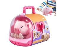 Genérico Juguetes De Peluche Interactivos - Muñeca Caminadora Suave Adorable | Peluche de Capibara con Sonido Luces Alegres - Juguete para Niñas Niños Jóvenes Adultos Hogar Guardería Viaje Suelo