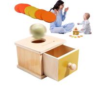 Genérico Juguetes De Permanencia del Objeto para Bebés, Cuadro De Permanencia del Objeto - Juego De Aprendizaje Temprano para Niñsos,Juguetes Scajones De Múltiples Coloridos, Actividad De Aprendi