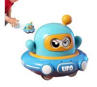 Genérico Juguetes De Platillo Volante De Retroceso - OVNI Espacial de Dibujos Animados con Retroceso | Juegos Exteriores E Interiores para Patio Jardín Habitación Infantil Y Parque