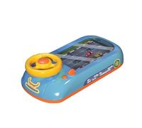 Genérico Juguetes Educativos 5 Años Consola de Juegos de Carreras y Aventuras para niños, Rompecabezas competitivo, simulación de conducción, Volante de Escritorio, Juguete (Sky Blue, 43cm)