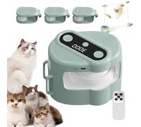 Genérico Juguetes Electrónicos para Gatos - Rueda de Carreras Automática Silenciosa con Control Remoto | Juguete de Motivación para Gato de Velocidad Ajustable para Piso, Salón, Cocina, Jugar Solo