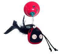 Generico Juguetes estimulantes para Gatos | Juguetes Interactivos para - Cordón retráctil de activación táctil y Juegos Interiores para Actividad física Noia