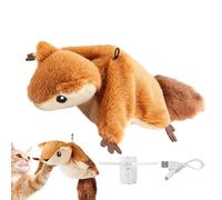 Genérico Juguetes interactivos para Gatos en de Ave -Juguete automático para Gatos en de Ave Que chirrita | Jugues de Gato en de pájaro Salta y se Mueve con Hierba de gat