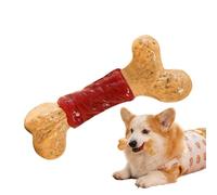 Genérico Juguetes masticables caninos,Hueso de dentición canino Interactivo con Aroma a Carne Vacuna | Juguete masticable Interactivo para Cachorro - para Interior/Exterior, de aburrimiento,